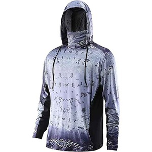Camisetas de Pesca con Capucha para Pescadores Activos - Protección UPF 50+ Color Degradado Spandex/Poliéster Impermeable Transpirable Antibacteriano - Product Image 5