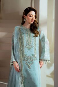 Robe longue élégante pour femme, style Salwar Kameez, brodée, en rayonne, pour mariage, toutes saisons, coupe classique - Product Image 6