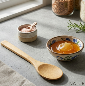 Sustainable Eco-Friendly Organic Natural Bamboo Tasting Spoon Classic Design Hanoi Origin 10ml Capacity for Spices - Product Image 2