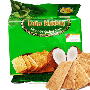 Meilleures ventes QUYTHU Original Baked Coconut Cracker 120g Snack croustillant à la noix de coco Prix compétitif Vente en gros Exportation - Product Image 1