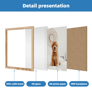 11x14 <b>Oak</b> Wood Picture <b>Frame</b> 11x14 Poster <b>Frame</b>, 11"x14" Natural Solid Wooden Picture <b>Frames</b> for Wall Art - Product Image 5