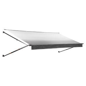 Kit complet d'auvent manuel pour camping-car, 18,12 pieds, cadre en aluminium rétractable, tissu PVC imperméable pour le camping en plein air - Product Image 1