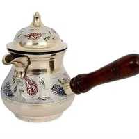 Cafetière turque authentique faite à la main en cuivre et laiton, style ottoman, petite bouilloire à café, cafetière traditionnelle pour la maison