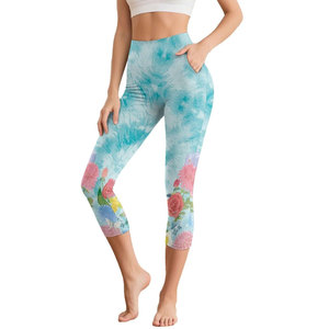 Vêtements de sport pour femmes, dernière tendance, leggings imprimés avec une coupe extensible, idéal pour les entraînements de haute intensité, vente chaude - Product Image 1