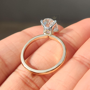 Luxury Oval Cut Moissanite Prong Set <b>Ring</b> for Women 925 Sterling Silver Gold Plated Engagement And Wedding Wear Jewelry - Product Image 5