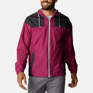 Chaqueta Cortavientos Urbana para Hombre, Impermeable, con Capucha y Cierre Completo, Ligera, Deportiva, para Entrenamiento y Actividades al Aire Libre - Product Image 6