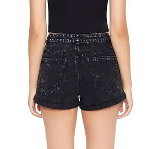 Shorts pour femmes Econex Sports Relax Wear Acid Wash - 100% coton, fermeture à boutons, motif uni, design et taille personnalisés - Product Image 5
