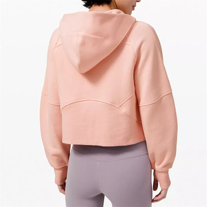 เสื้อฮู้ดดี้ผู้หญิงไซส์ใหญ่ ผ้าโพลีเอสเตอร์/คอตตอน ผสมผสาน ป้องกันการหดตัว แห้งเร็ว ไม่เป็นขุย มีซับใน สวมใส่สบายสำหรับฤดูหนาว - Product Image 2