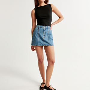 2026 Latest Design Adjustable <b>Long</b> <b>Denim</b> <b>Skirts</b> <b>for</b> <b>Women</b> Casual Wear Streetwear Plus Size Summer Natural Waist Eco-Friendly - Product Image 4