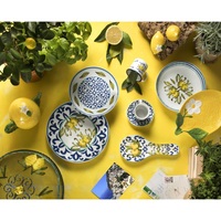 Keramische lepelsteun 24x10,5x2 cm (9.44x4.13x0.78 inch) Amalfi van Excelsa Multicolor Lemon Mediterrane Design Decal Techniek