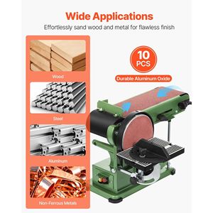 10 Pezzi Nastri Abrasivi in Ossido di Alluminio Grana 80, 6 x 48 Pollici, per Lavorazione del Legno, Acciaio, Alluminio e Materiali Non Ferrosi - Product Image 2