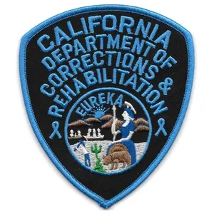 Bakersfield Embroidered Patch <b>Sew</b>-On Black Irregular Shape Woven Fabric Patch - Product Image 4