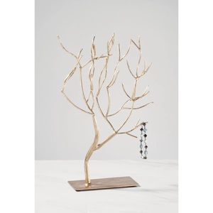 Présentoir à bijoux artistique en forme d'arbre avec crochets en forme de branches, support large anti-emmêlement pour colliers, base stable, rangement décoratif pour coiffeuse - Product Image 2
