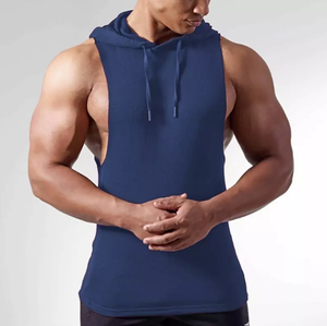Camisetas sin mangas baratas para hombre, corte raglán, estilo musculoso, para entrenamiento deportivo, de secado rápido, color y talla personalizables - Product Image 4