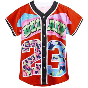 Maillot de baseball élégant, tendance, haute performance, sublimation intégrale, séchage rapide, fabrication OEM, vente en gros - Product Image 1