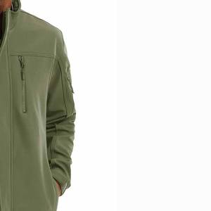 Veste Softshell Homme Haute Qualité OEM ODM Vente en Gros Impression Logo Personnalisé Manches Longues Fermeture Éclair Frontale Tissu Teint - Product Image 5