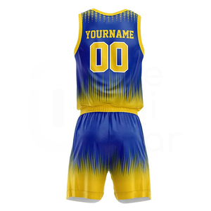 Ensemble de shorts de basket-ball personnalisables, respirant, anti-humidité, séchage rapide, uniforme unisexe pour adultes, 100% polyester - Product Image 3