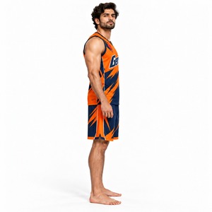 Vêtements de sport respirants et à séchage rapide pour les entraînements d'équipe, uniforme de basket-ball professionnel, ensemble de maillots et shorts personnalisés - Product Image 4