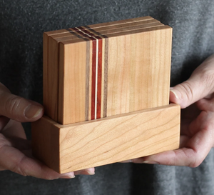 Handmade Eco-Friendly Wooden <b>Coasters</b> <b>Set</b> Round Classic Design Solid Wood Mats & Pads - Product Image 4