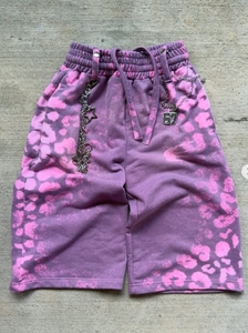 Pantalon de survêtement en coton rose pour homme GENERSA SPORTS, coupe large, taille élastique, cordon de serrage, broderie chaîne, décontracté, léger, été - Product Image 4