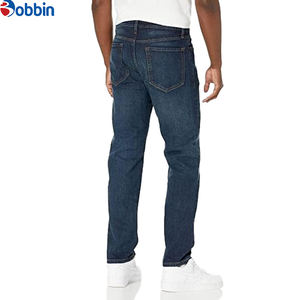 Pantalones Vaqueros de Mezclilla para Hombre, Diseño Personalizado, Cintura Media, Lavados, Ajustados, con Cierre de Cremallera, Estilo Casual, Pierna Recta - Product Image 1