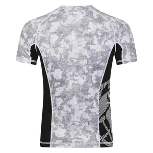<b>Mens</b> Rash Guard Compression Shirt Short Sleeve MMA BJJ Surf Training <b>Swim</b> Gym Workout Athletic UV Protection OEM Manufacturer - Product Image 3