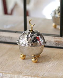 Stylish Metal <b>Bakhoor</b> Burner Decorative Incense Burner For <b>Oud</b> Fragrance Home Interior Accent Decoration - Product Image 5