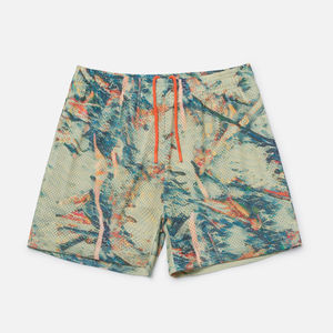 กางเกงบาสเก็ตบอลออกกำลังกายฤดูร้อนขายส่งสำหรับผู้ชาย ตัดเย็บตามสั่ง ความยาวขาใน 5 นิ้ว ผ้าโพลีเอสเตอร์ 100% ผ้าออกซ์ฟอร์ด แห้งเร็ว สไตล์ไฮสตรีท สำหรับออกกำลังกาย - Product Image 1