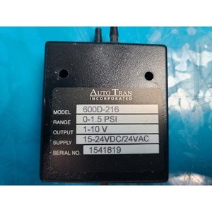 Transducteur de pression différentielle Auto Tran 600D-216, utilisé comme pièce détachée d'équipement semi-conducteur Legacy - Product Image 2