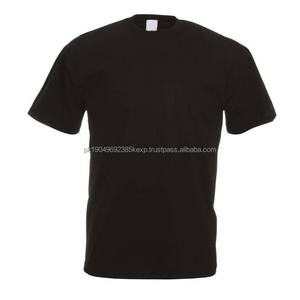 T-shirt en coton uni lourd pour vêtements pour hommes, chemises pour hommes grande taille, style streetwear, col rond, manches courtes, chemises d'été - Product Image 2