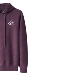 Sudadera con Capucha para Mujer, Color Morado Ciruela, Felpa de Algodón, Logotipo Personalizado Bordado, Ropa Casual Urbana, Fabricante Mayorista - Product Image 2