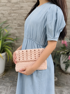 New Arrival Crochet Summer Beach Straw Bags Bohemian Handmade Women' Stylish Collection Bag Sea Grass <b>Square</b> Bag - Product Image 1