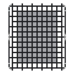 Filet de chargement robuste pour benne de camion 96 po x 81 po avec 4 sangles réglables, mousquetons, crochets en S et attaches à cliquet résistantes à l'usure - Product Image 1