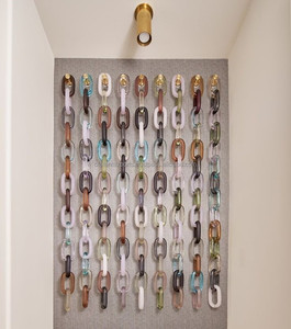 Blatant Exports - Eslabones de Cadena de Resina Transparentes y Coloridos para Decoración de Paredes, Proyectos de Bricolaje, Separador de Ambientes Moderno y Ecológico - Product Image 6