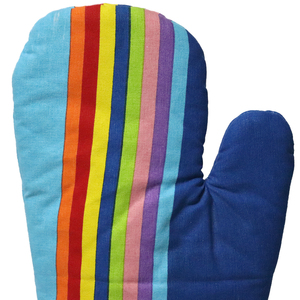 Guantes de Cocina Hechos a Mano, Modernos, de Algodón Suave, con Estampado de Rayas, Resistentes al Calor, Ecológicos, Aptos para Lavavajillas - Product Image 3