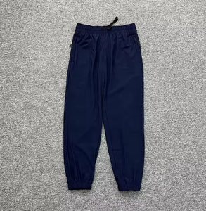 Pantalon de survêtement noir pour homme en toile de haute qualité, à lacets, avec poches latérales, formel, respirant, séchage rapide, écologique et léger - Product Image 3