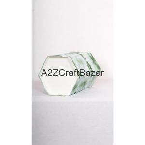 Poubelle de bureau élégante en papier de coton recyclé fait main, pliable, à ouverture supérieure, hexagonale, imprimée, pour usage intérieur/extérieur, vente en gros - Product Image 6