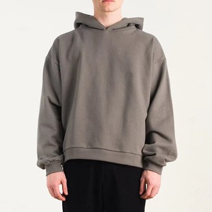 Sudadera con Capucha Extra Grande para Hombre, Color Sólido, 100% Algodón Felpa, Corte Casual, Ropa de Otoño - Product Image 3