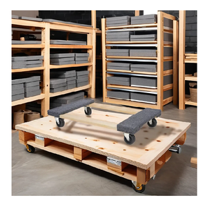 Export Quality High Capacity Lightweight <b>Wheel</b> <b>Dolly</b> 660lbs Polypropylene Mover Smooth Platform Lift Trucks Easily All Direction - Product Image 4