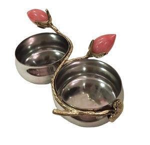 Ensembles de bols à fruits secs en acier inoxydable au design de luxe européen pour la cuisine, la maison, les hôtels et les restaurants - Product Image 1