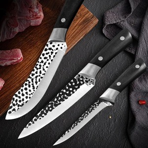 Juego de Cuchillos de Cocina Hechos a Mano, Juego de 4 Piezas para Chef, Acero Inoxidable, Ambidiestro, para Deshuesar, Cortar, Filetear y Picar - Product Image 6