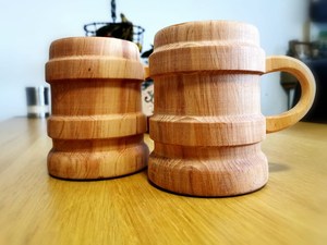 Taza de Madera Ecológica Personalizada, Taza de Café Hecha a Mano con Tamaño y Logotipo Personalizables - Product Image 2