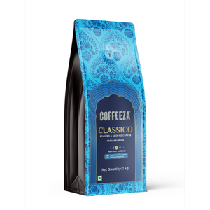 กาแฟบดพรีเมียม Coffeeza Classico 100% อาราบิก้า 1 กก. บรรจุภัณฑ์ปิดผนึก มีคาเฟอีน สั่งซื้อจำนวนมากจากอินเดีย - Product Image 1
