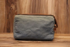 Top Sales Personalized Leather Toiletry Kit <b>Men's</b> Wash <b>Pouch</b> Bag for <b>Man</b> Waterproof Dopp Kit Bag - Product Image 3