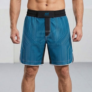 Men <b>Shorts</b> MMA Training Fight <b>Shorts</b> Flexible Lightweight Quick Dry Durable Comfortable for <b>Grappling</b> Martial Arts Workouts - Product Image 3
