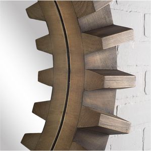 Luxury <b>Round</b> Sunburst <b>Wall</b> <b>Mirror</b> Decorative Wooden Frame Accent <b>Mirror</b> - Product Image 6