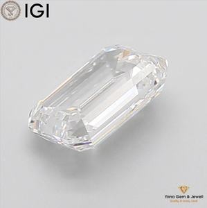 Anillo de Compromiso con Diamante de Laboratorio CVD de 3.50 Quilates, Corte Esmeralda, Excelente Calidad, con Certificado IGI, Color D, Claridad VVS1 - Product Image 4