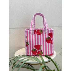 Bolso Tote de Algodón con Diseño Boho, Bolso de Compras Pequeño Hecho a Mano en India, Mini Bolso de Mano para Mujer, Bolso para Uso Diario - Product Image 2