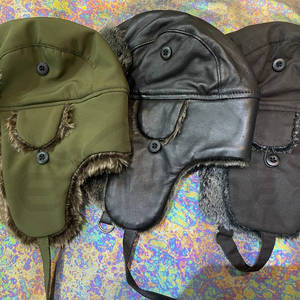 Nuevo Sombrero Trapper Verde Oliva, Impermeable, de Lona Encerada, con Orejeras de Piel, para Clima Frío, Suministro OEM Personalizado, Sombrero Trooper - Product Image 6