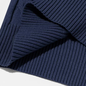 <b>Men's</b> dark Blue <b>V</b>-<b>Neck</b> Cable Knit Wool Pullover Regular Fit Casual <b>Sweater</b> Autumn Style Anti-Pilling Knitted <b>Sweater</b> Best trendy - Product Image 5